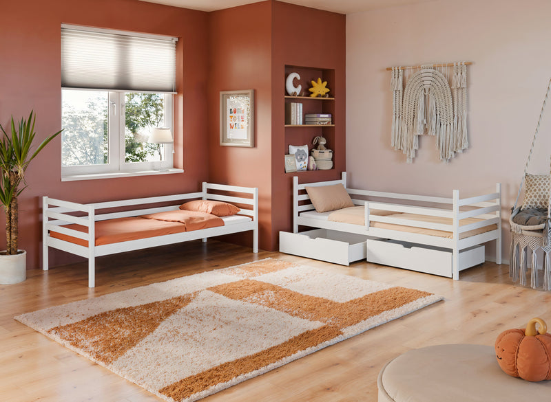 Κουκέτα NEMO 2 Ατόμων με Αποθηκευτικό Χώρο 90x200cm Λευκό - 10% Έκπτωση Στο Στρώμα