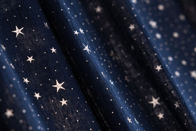 Κουρτίνα Κρεβατιού - Canopy Navy Blue Silver Stars 350cm