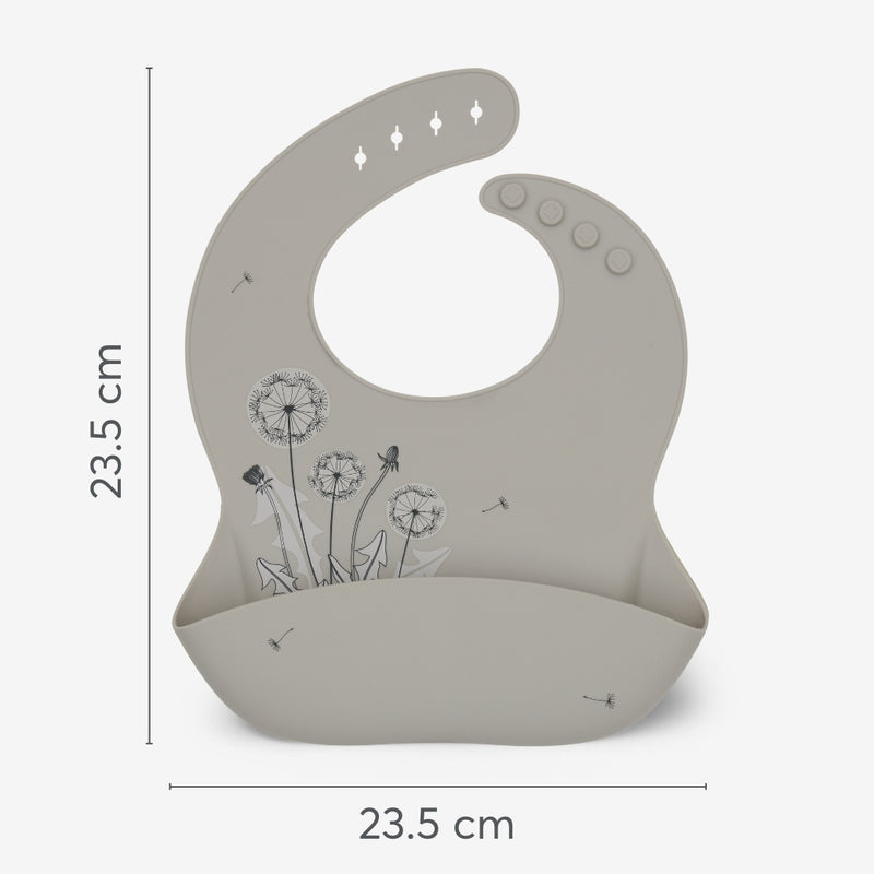 Σαλιάρα Σιλικόνης Flora Blush KikkaBoo