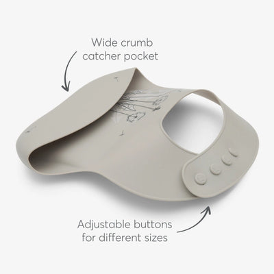 Σαλιάρα Σιλικόνης Flora Safe KikkaBoo