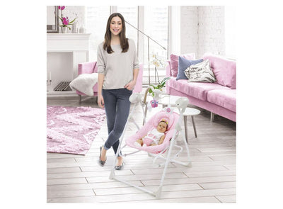 Ηλεκτρικό Ρηλάξ  Baby Swing 3 σε 1 Pink Asalvo