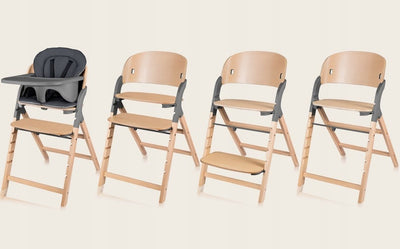 Καρεκλάκι Φαγητού Megan 3 σε 1 Gray Wood Lionelo