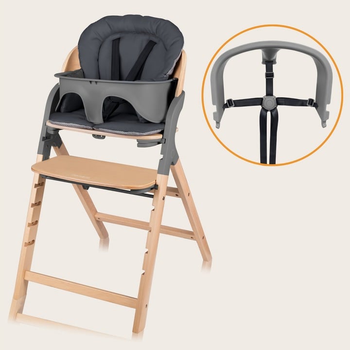 Καρεκλάκι Φαγητού Megan 3 σε 1 Gray Wood Lionelo