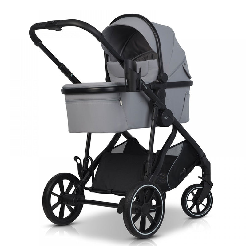 Καρότσι Διδύμων Eurocart Duoflex 1+2 Cloudy Grey EasyGo