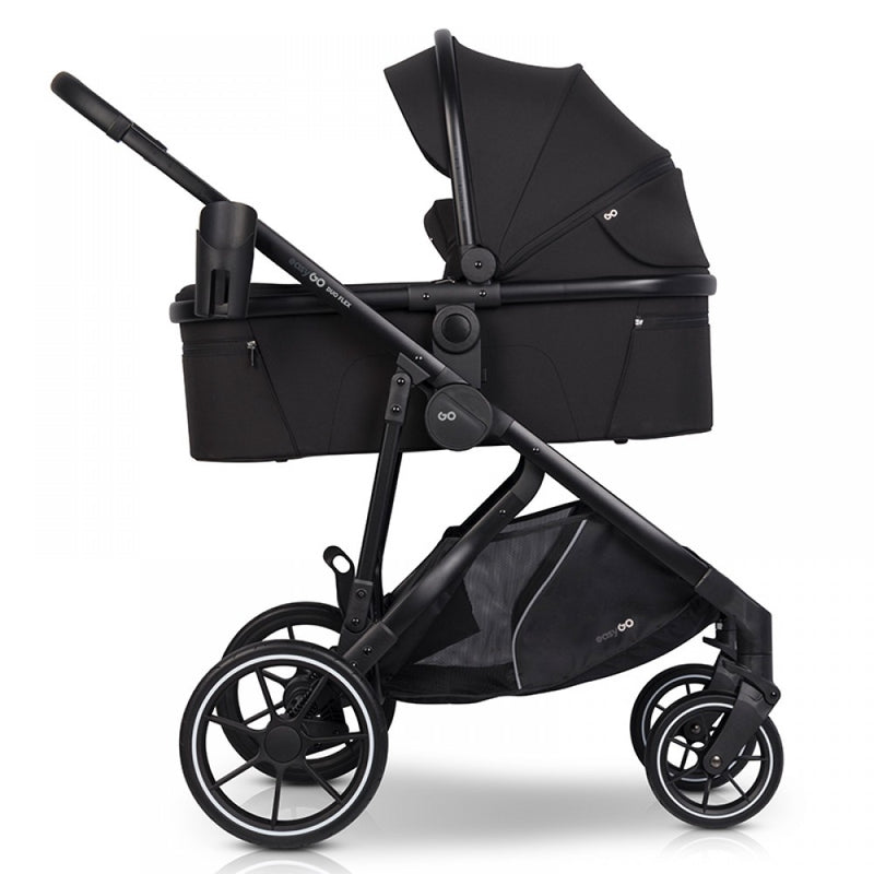Καρότσι Διδύμων Eurocart Duoflex 1+2 Ebony Black EasyGo