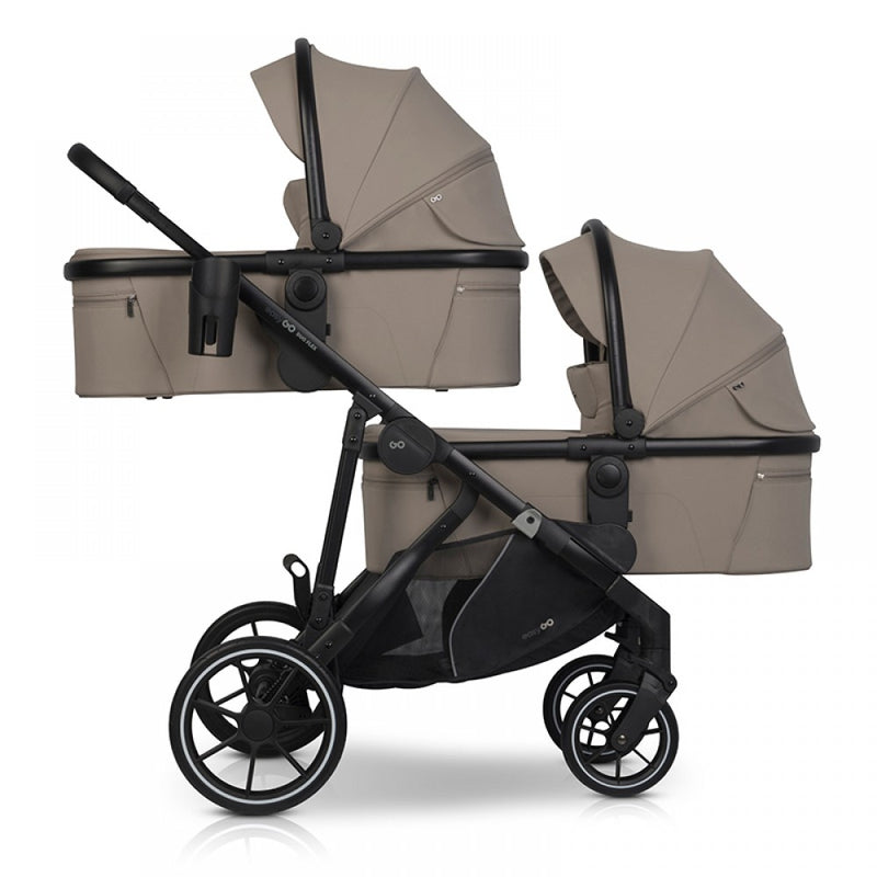 Καρότσι Διδύμων Eurocart Duoflex 2+2 Savana Beige EasyGo
