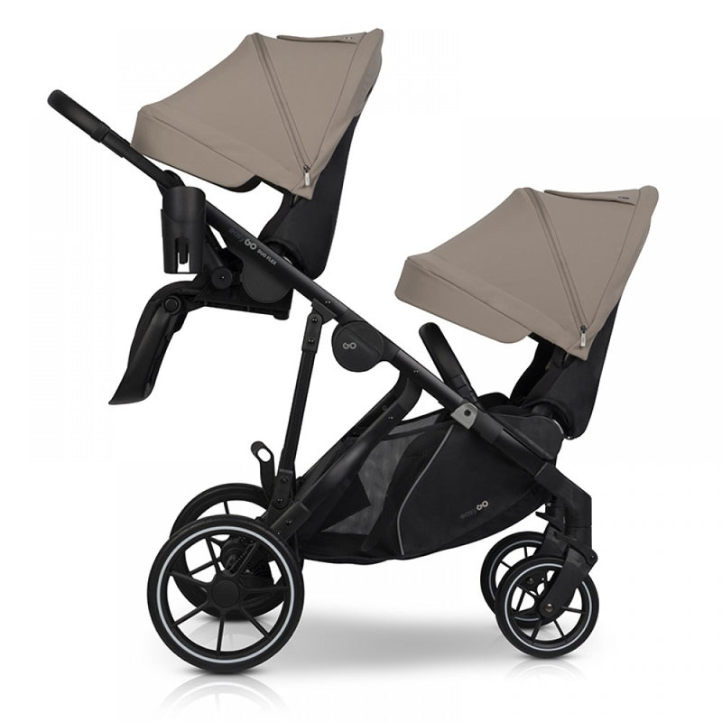 Καρότσι Διδύμων Eurocart Duoflex 2+2 Savana Beige EasyGo