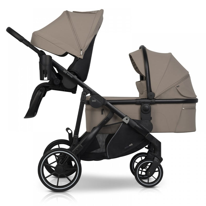 Καρότσι Διδύμων Eurocart Duoflex 1+2 Savana Beige EasyGo