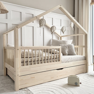 Παιδικό Κρεβάτι Σπιτάκι Housebed Alto Plus Με Προστατευτικό Κάγκελο - 10% Έκπτωση Στο Στρώμα