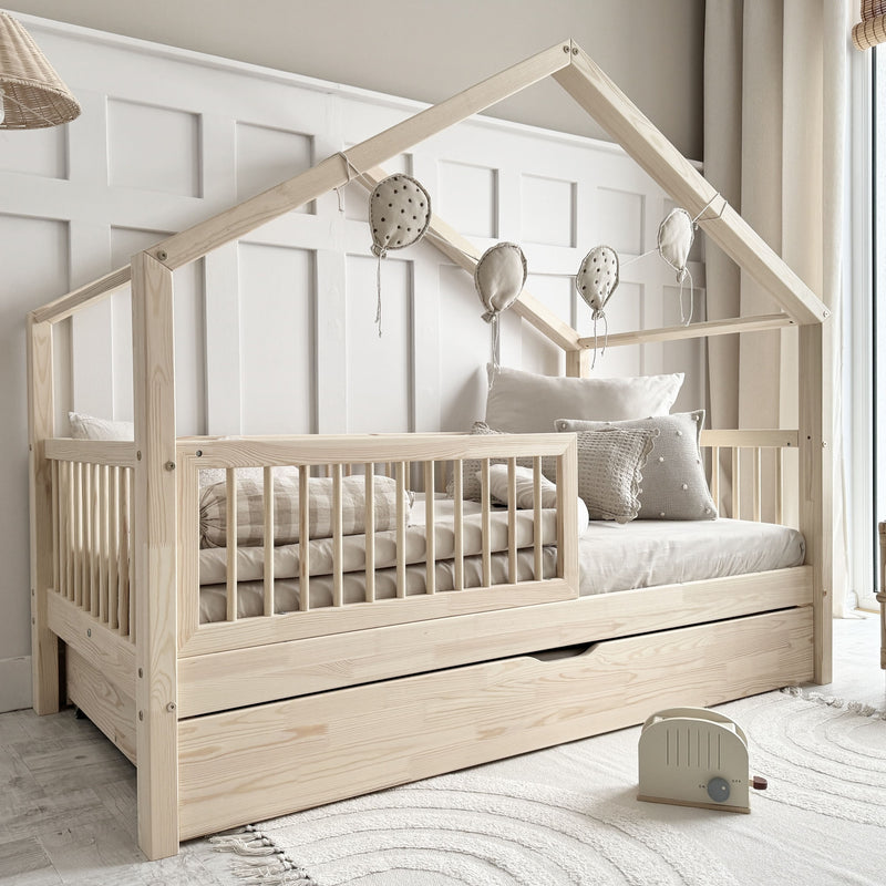 Παιδικό Κρεβάτι Σπιτάκι Housebed Alto Plus Με Προστατευτικό Κάγκελο - 10% Έκπτωση Στο Στρώμα