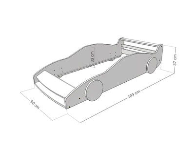 Παιδικό Κρεβάτι Sports Car 80x160cm - 10% Έκπτωση στο Στρώμα