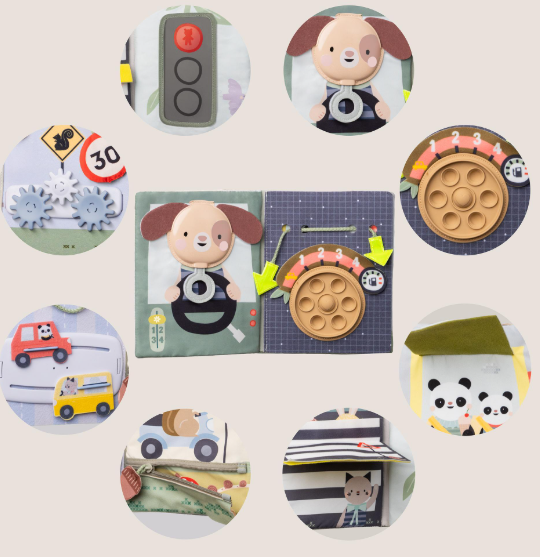 Κρεμαστό Παιχνίδι Δραστηριοτήτων Με Καθρέφτη Ride Time