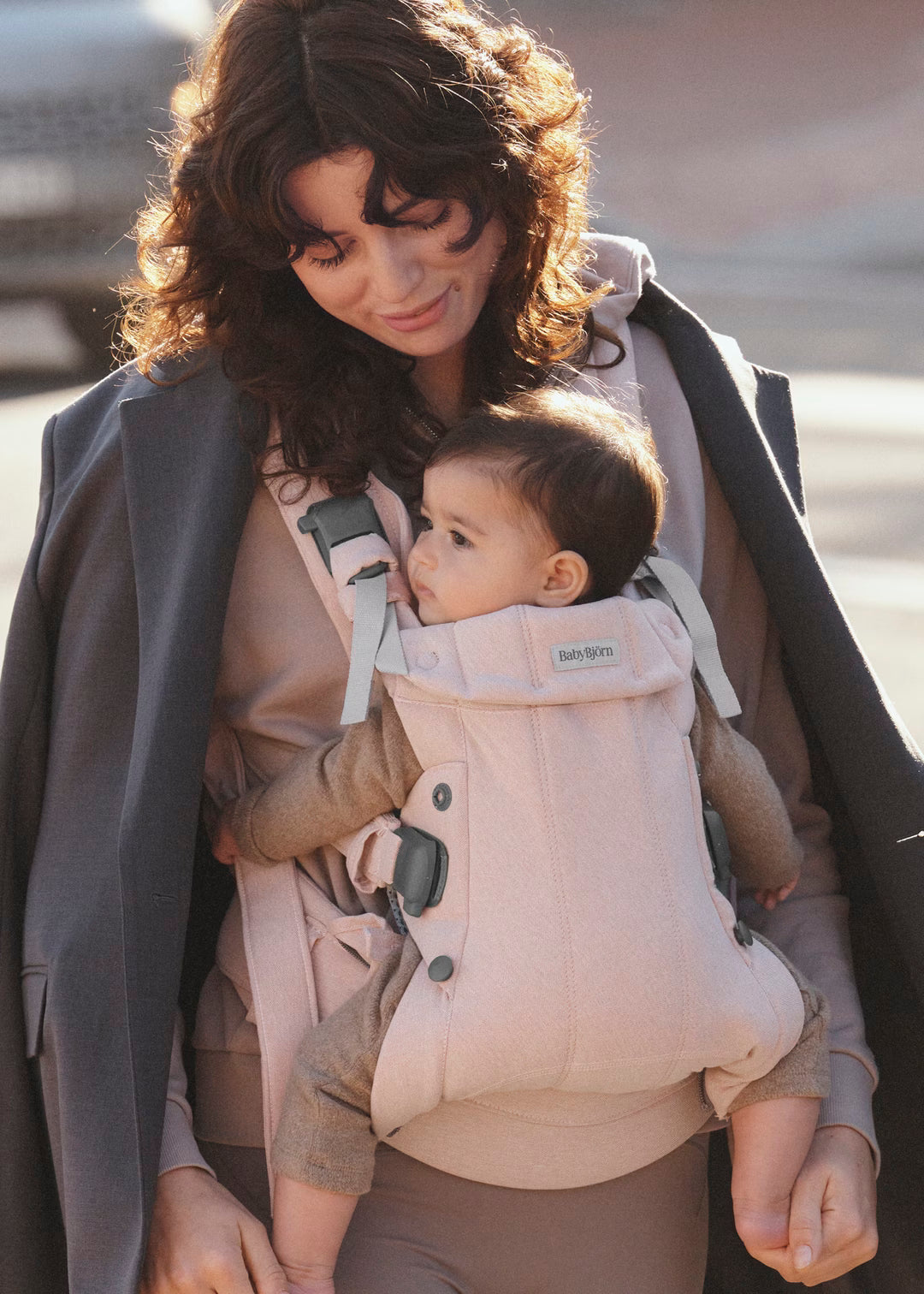 Μάρσιπος Harmony Woven Light Pink Melange Babybjorn