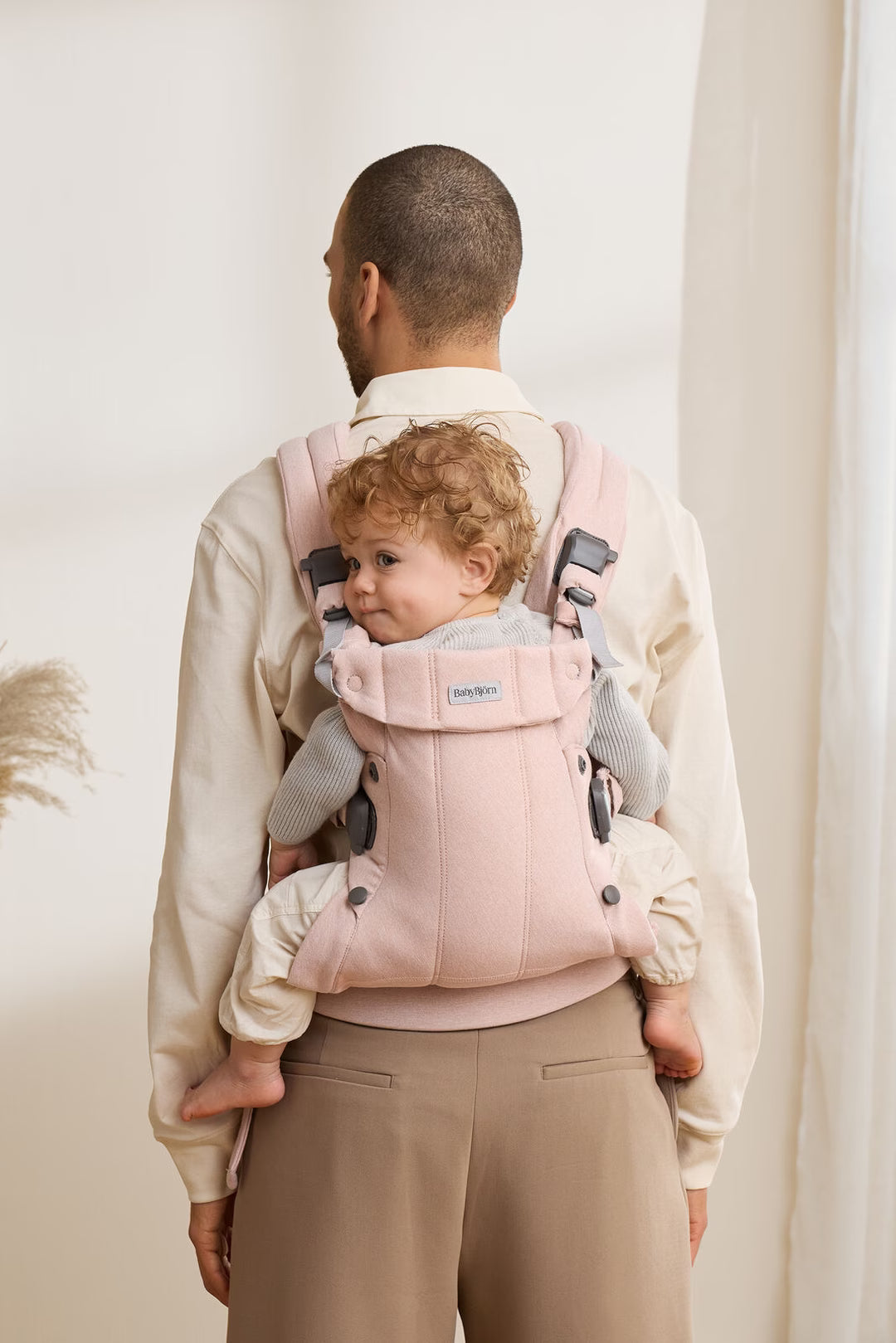 Μάρσιπος Harmony Woven Light Pink Melange Babybjorn