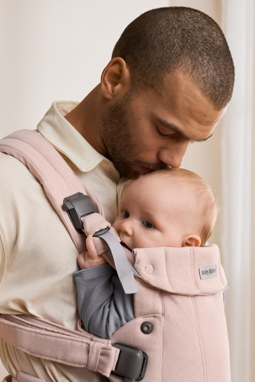 Μάρσιπος Harmony Woven Light Pink Melange Babybjorn
