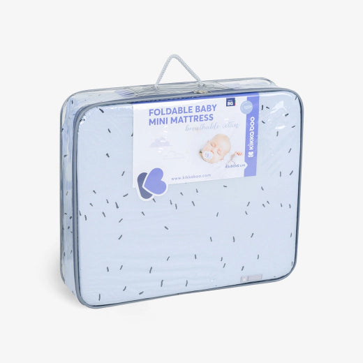 Πτυσσόμενο Στρώμα Bear with Me Blue 45x80cm KikkaBoo