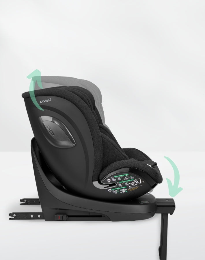 Κάθισμα Aυτοκινήτου i-Twist 360° Dark Grey i-Size 40-150cm KikkaBoo