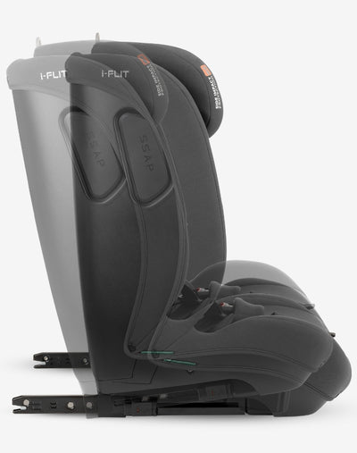 Κάθισμα Aυτοκινήτου i-Flit Black i-Size 76-150cm KikkaBoo