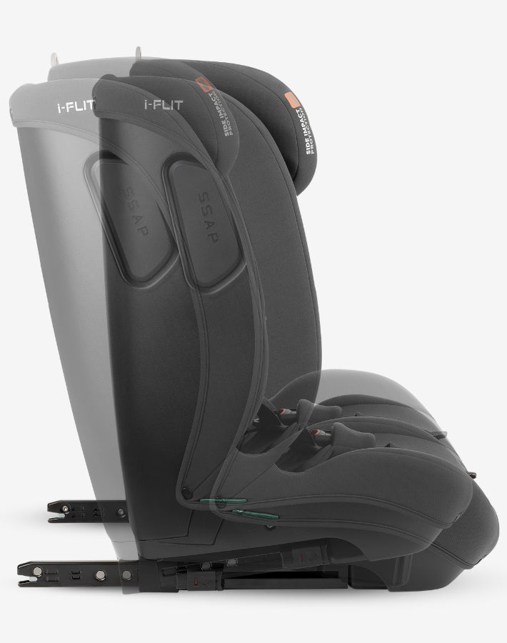 Κάθισμα Aυτοκινήτου i-Flit Black i-Size 76-150cm KikkaBoo