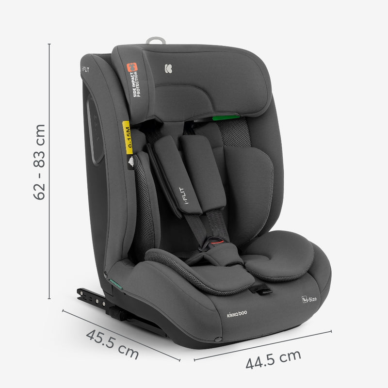 Κάθισμα Aυτοκινήτου i-Flit Black i-Size 76-150cm KikkaBoo