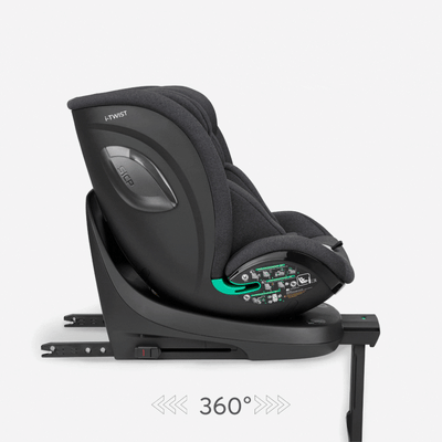 Κάθισμα Aυτοκινήτου i-Twist 360° Dark Grey i-Size 40-150cm KikkaBoo