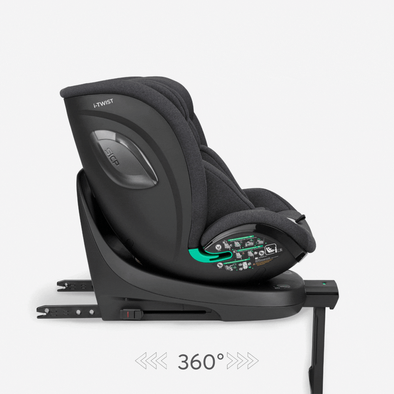 Κάθισμα Aυτοκινήτου i-Twist 360° Dark Grey i-Size 40-150cm KikkaBoo