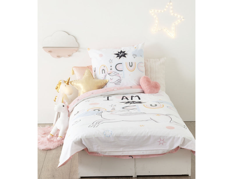 Σετ Μονή Παπλωματοθήκη & Μαξιλαροθήκη Unicorn 140x200cm