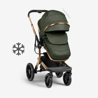 Παιδικό Καρότσι Irene 3 In 1 Army Green KikkaBoo