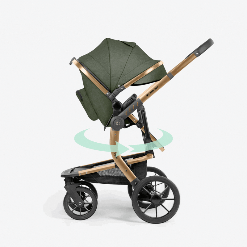 Παιδικό Καρότσι Irene 3 In 1 Army Green KikkaBoo