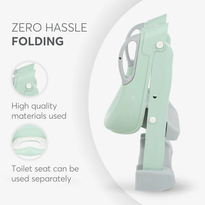 Κάθισμα Τουαλέτας Με Σκάλα Lea Mint KikkaBoo