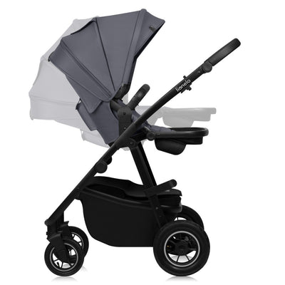 Βρεφικό Καρότσι Amber Plus 3 σε 1 Gray Graphite Lionelo