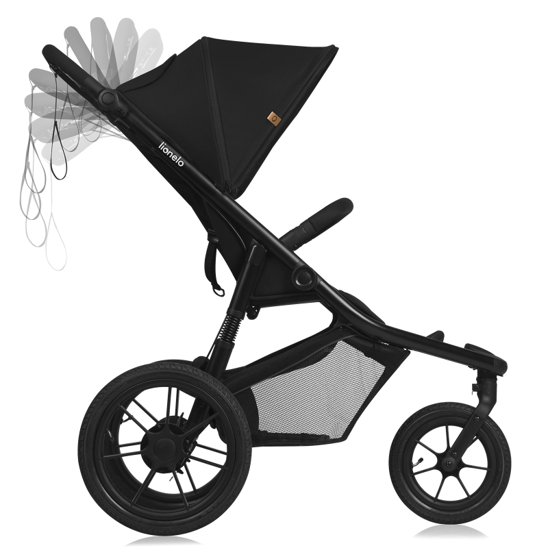 Βρεφικό Καρότσι Azura Black Onyx Lionelo
