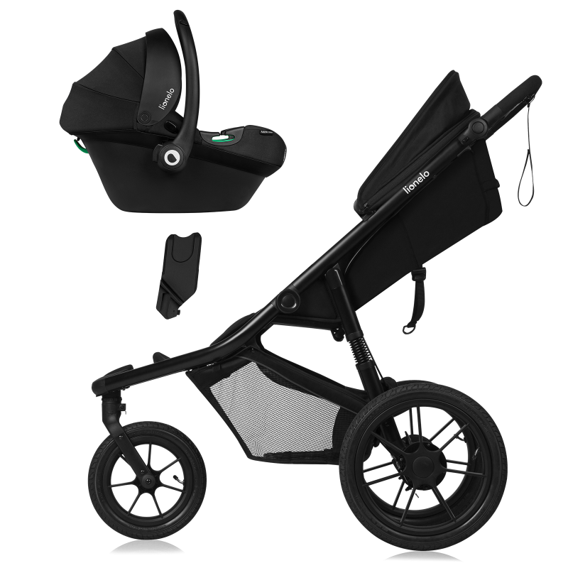 Βρεφικό Καρότσι Azura Black Onyx Lionelo