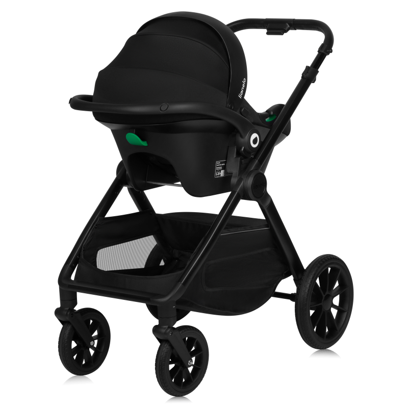 Βρεφικό Καρότσι Layla 3 σε 1 Black Lionelo