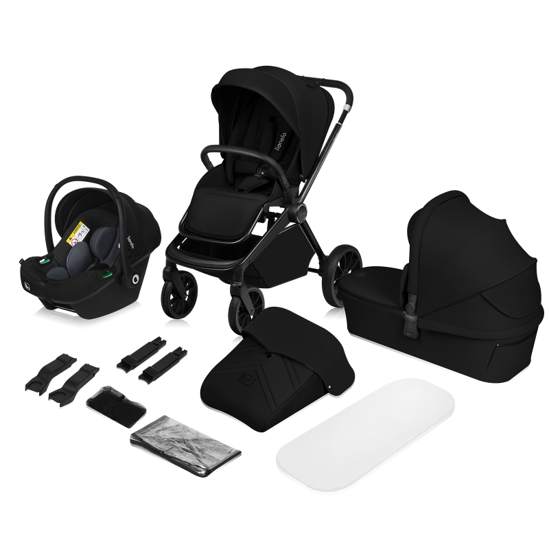 Καρότσι Βρεφικό Mika Plus Black Onyx 3 σε 1 Lionelo