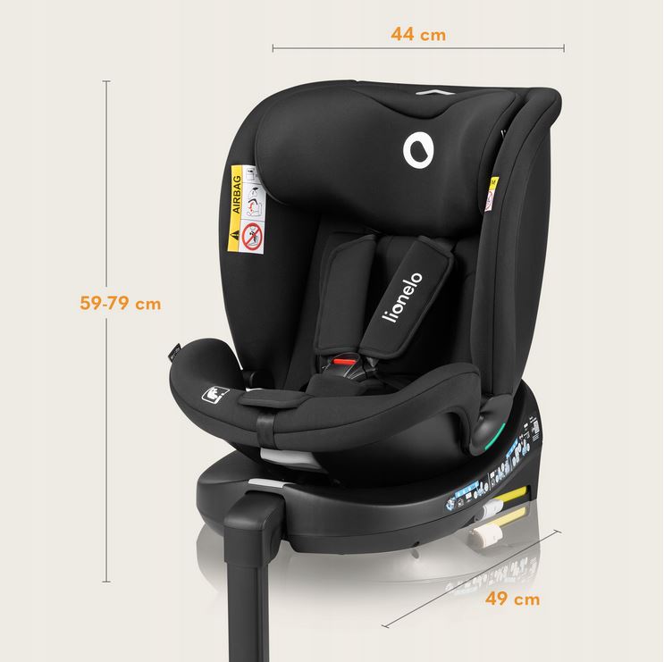 Κάθισμα Αυτοκινήτου Navy Black Tirquoise 360° i-Size Isofix 40-150cm Lionelo