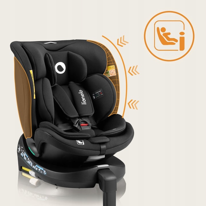 Κάθισμα Αυτοκινήτου Navy Black Tirquoise 360° i-Size Isofix 40-150cm Lionelo