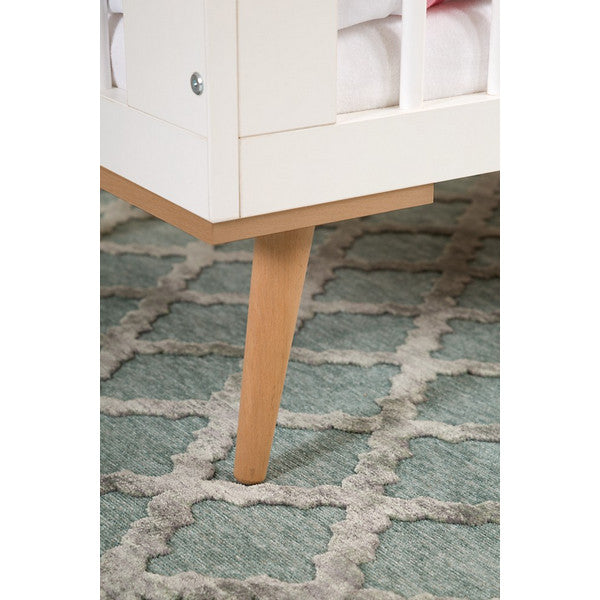 Βρεφικό Κρεβάτι Sofie Φυσικό Ξύλο/ Λευκό 120x60cm *Δωρεάν Μεταφορικά*
