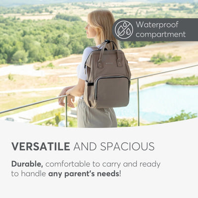 Τσάντα Πλάτης - Αλλαξιέρα Siena Beige KikkaBoo