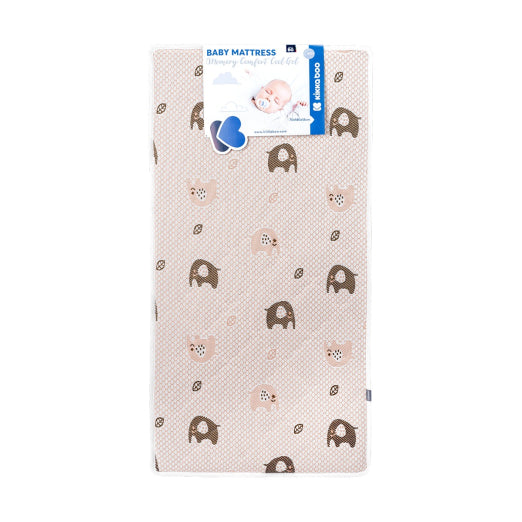 Βρεφικό Στρώμα Κούνιας Memory Comfort Cool Gel Elephants 70x140cm