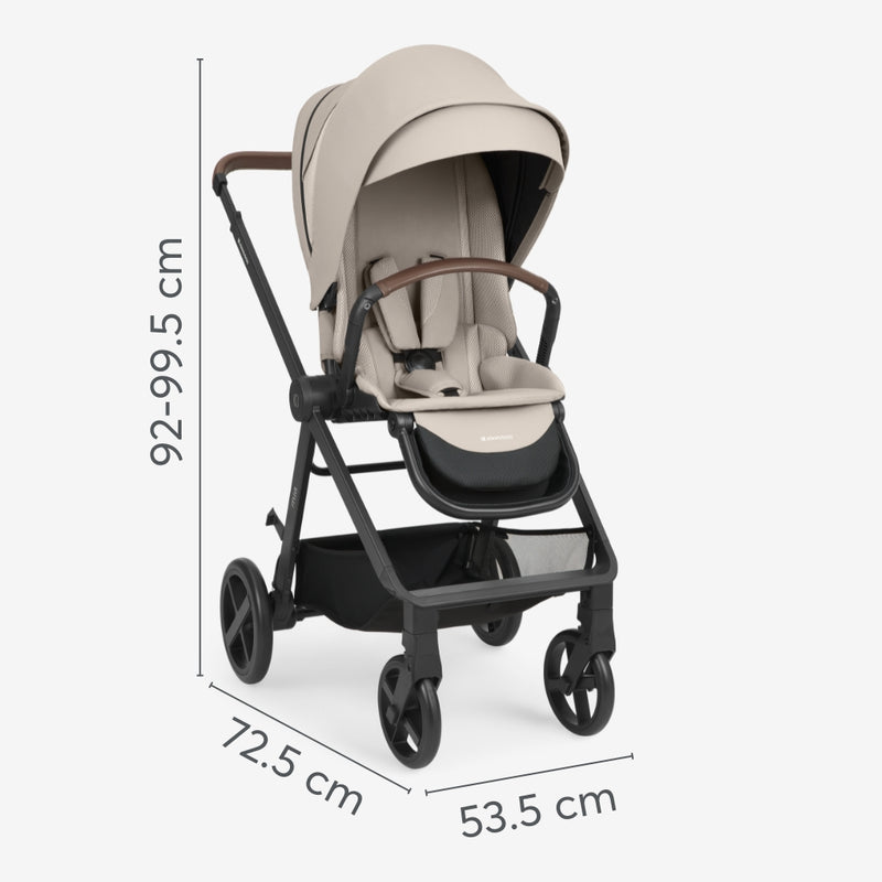 Παιδικό Καρότσι Mia 3 Σε 1 Beige KikkaBoo