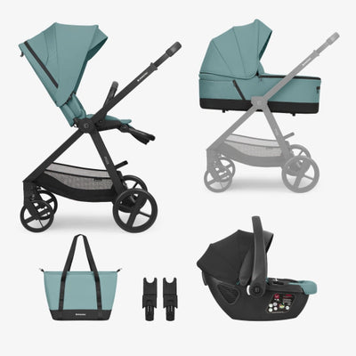 Παιδικό Καρότσι Mia 3 Σε 1 Mint KikkaBoo