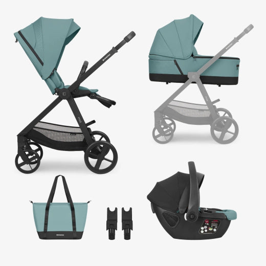 Παιδικό Καρότσι Mia 3 Σε 1 Mint KikkaBoo