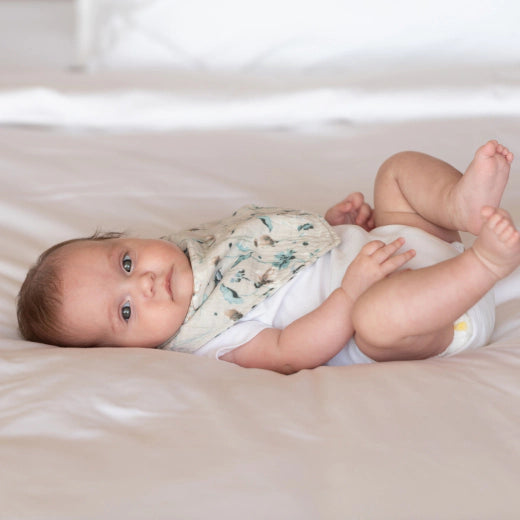 Σετ Σαλιάρες από Μουσελίνα Secret Garden Beige KikkaBoo