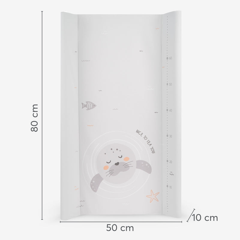 Αλλαξιέρα Σκληρή PVC Seally Me Grey 50x80cm