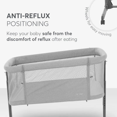 Βρεφικό Λίκνο Noah Light Grey KikkaBoo