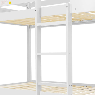 Παιδική Κουκέτα Σπιτάκι Hood Λευκό 90x190cm