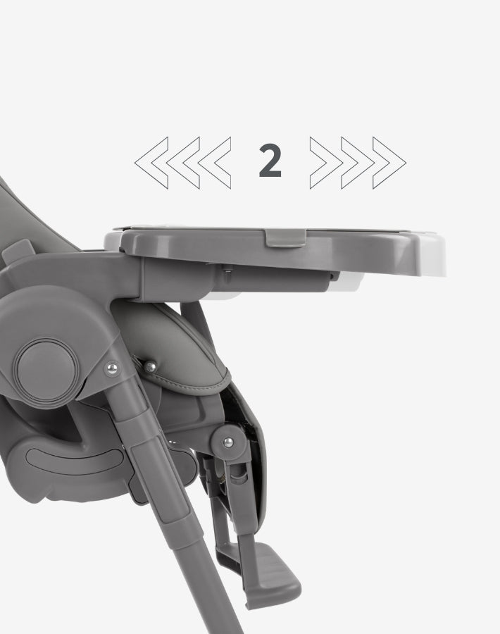 Καρεκλάκι Φαγητού Pastello 2 Grey KikkaBoo