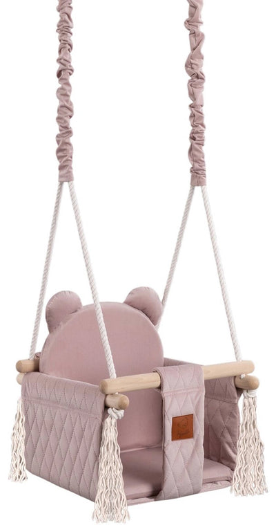 Παιδική Κούνια Velvet Quilted Light Pink