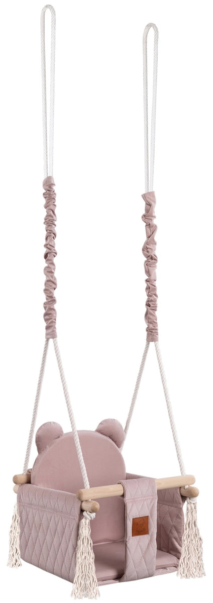 Παιδική Κούνια Velvet Quilted Light Pink